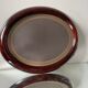 Oval mahogany antique picture frame large