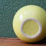 Vase boule jaune, années 50