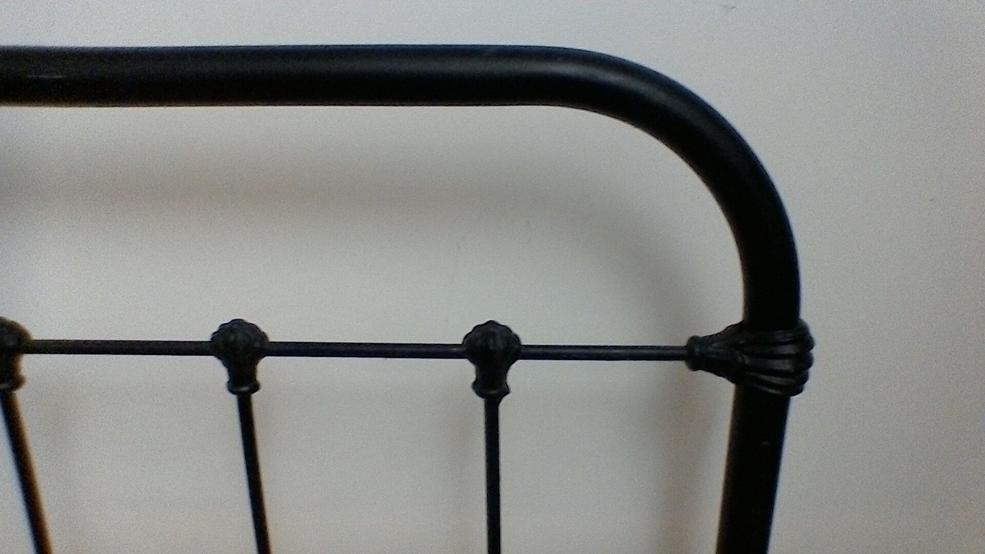 Wrought iron bed, vintage