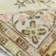 Tapis Vintage Turc Crème, Médaillon Floral, Style Shabby Chic, 150x250Cm