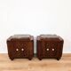 Pair of Art Deco marble bedside tables, 1940s