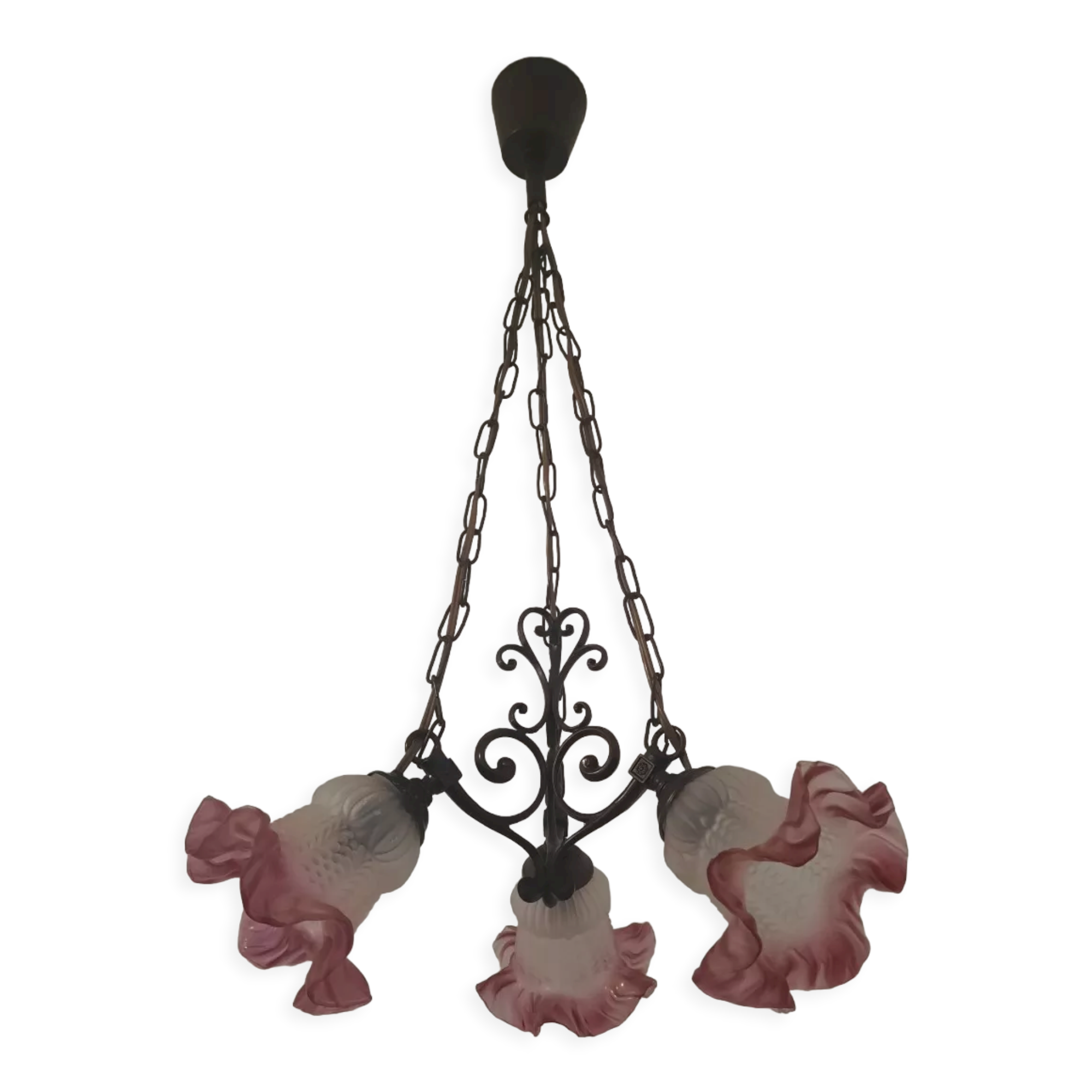 Opaline chandelier
