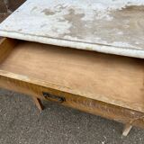 small rustic workshop fir console table