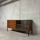 Vintage ARP Guariche Minvielle 1960s enfilade buffet display cabinet