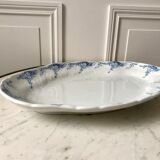 Oval iron clay dish K&G Lunéville model "Angèle" late 19th century