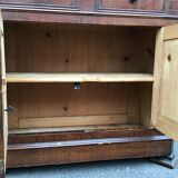 Buffet sapin ancien campagnard bohême 1900s