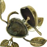 French Art Nouveau Jewelry Box Ashtray Bronze Pear 1920s