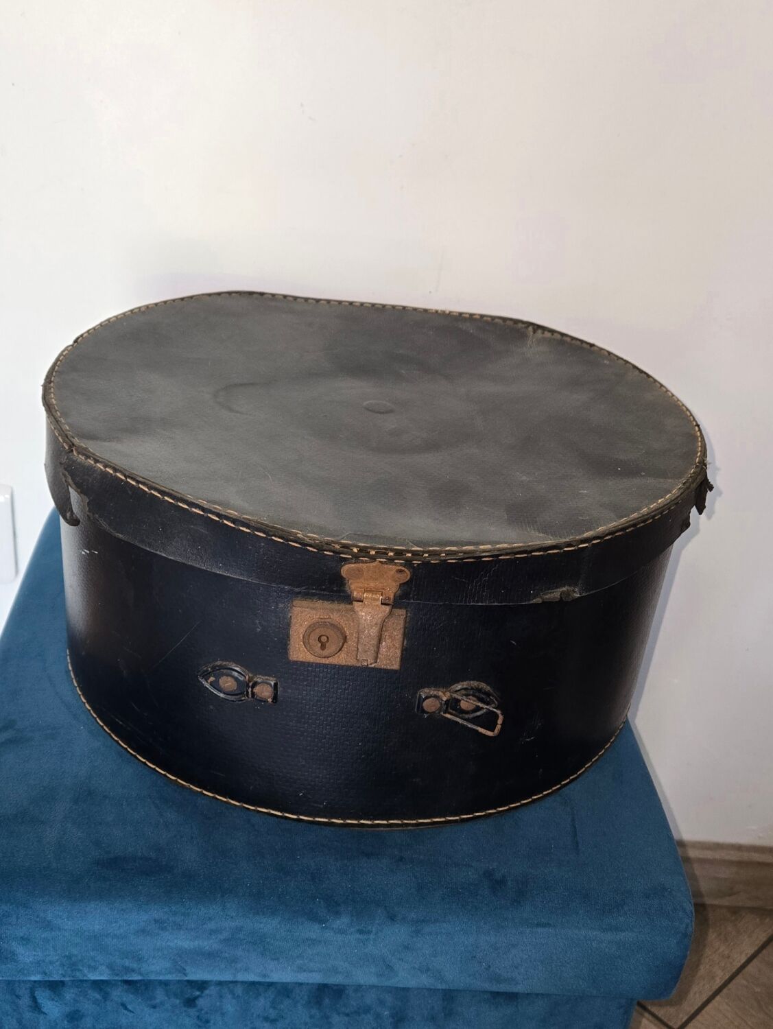 Old cardboard hat box