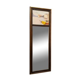Trumeau painting venise mirror style 19th