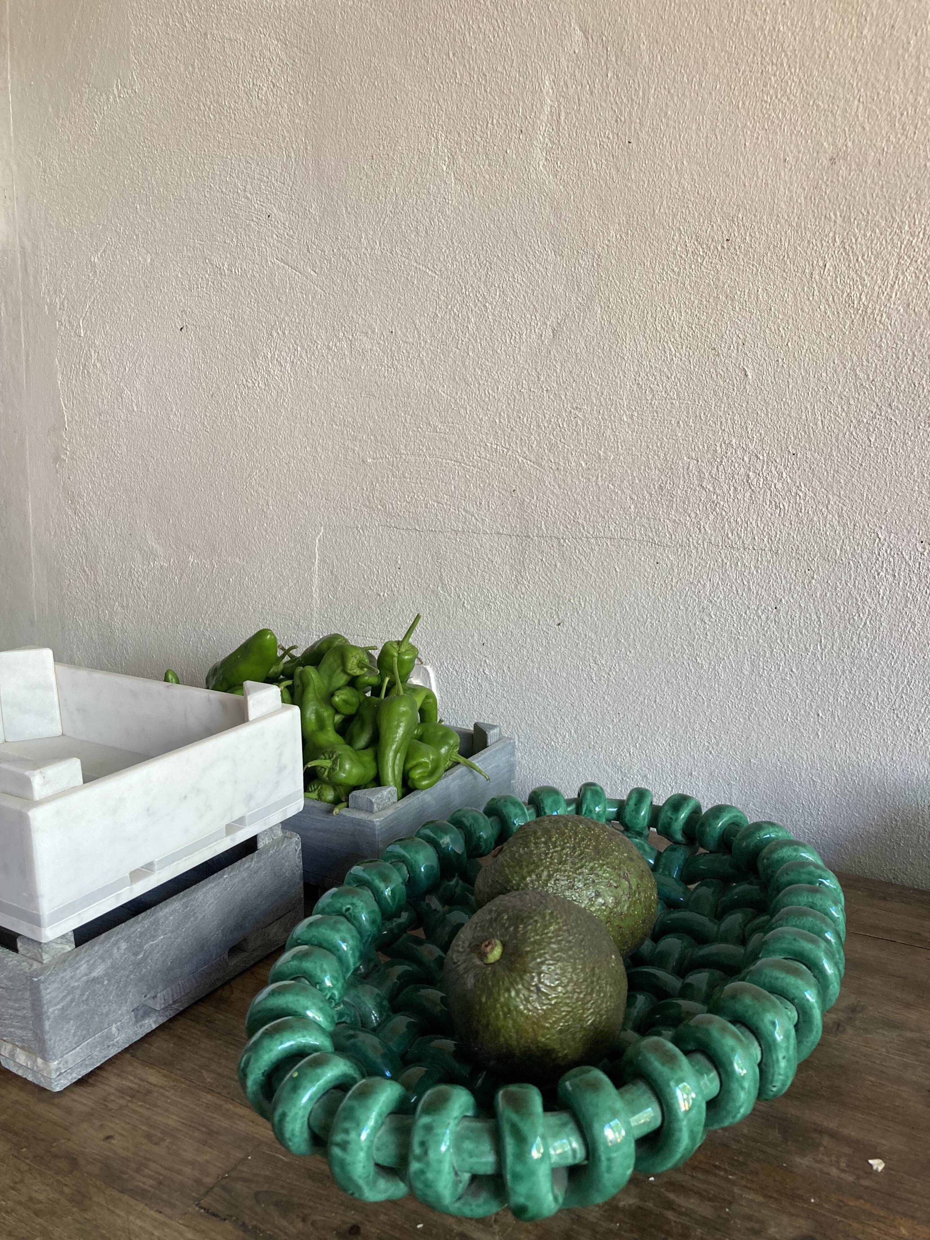 Jerome Massier, Braided Fruitbowl, Vallauris, Made in France