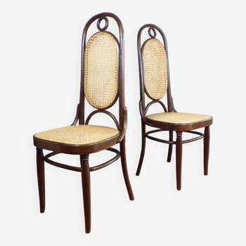 Pair of Thonet 207R chairs in bentwood