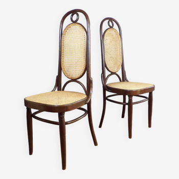 Paire de chaises Thonet 207R en bois courbé