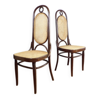 Paire de chaises Thonet 207R en bois courbé