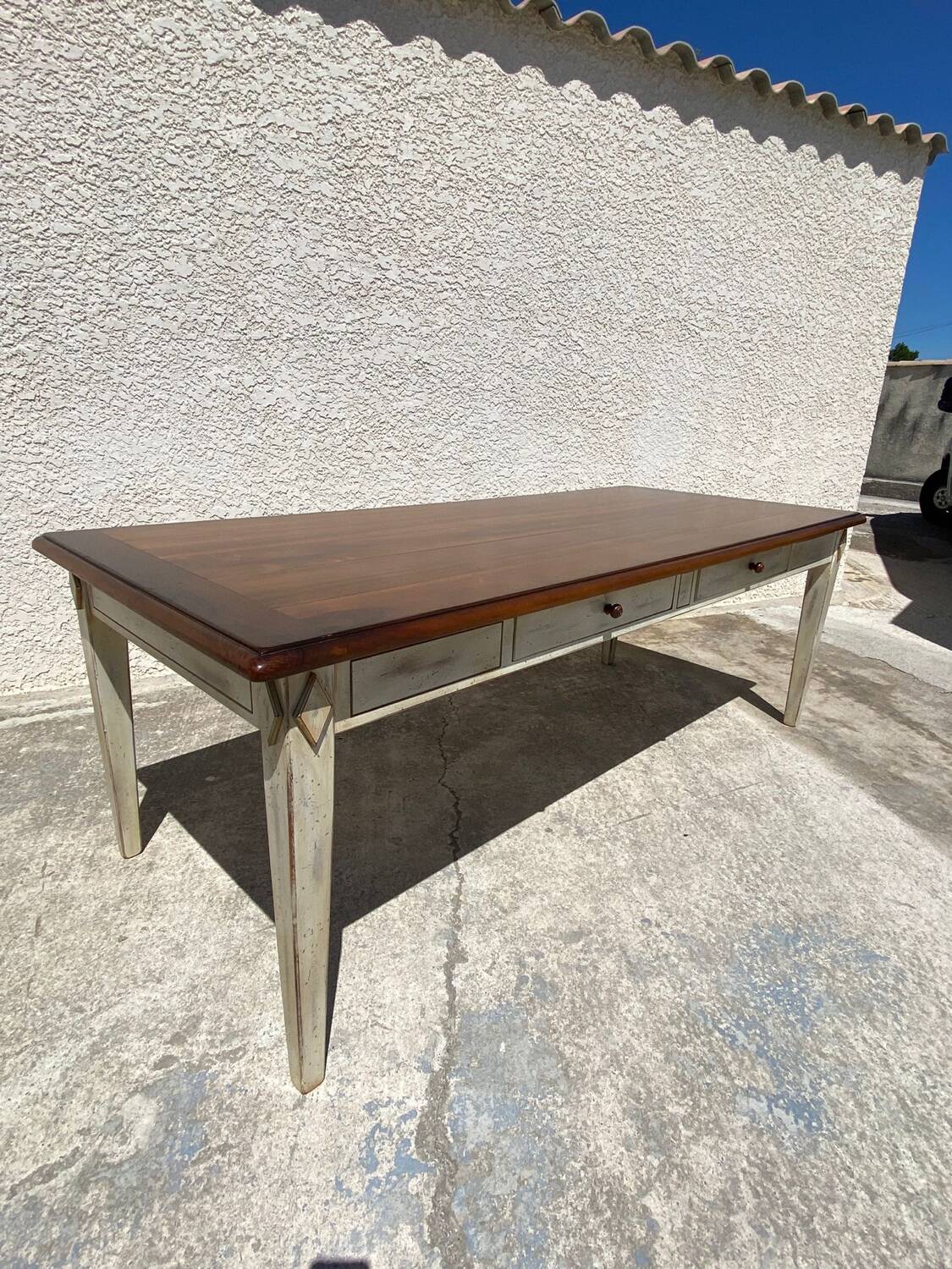 Large wooden table