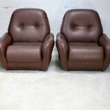 Pair of "space age" armchairs. Circa 1970