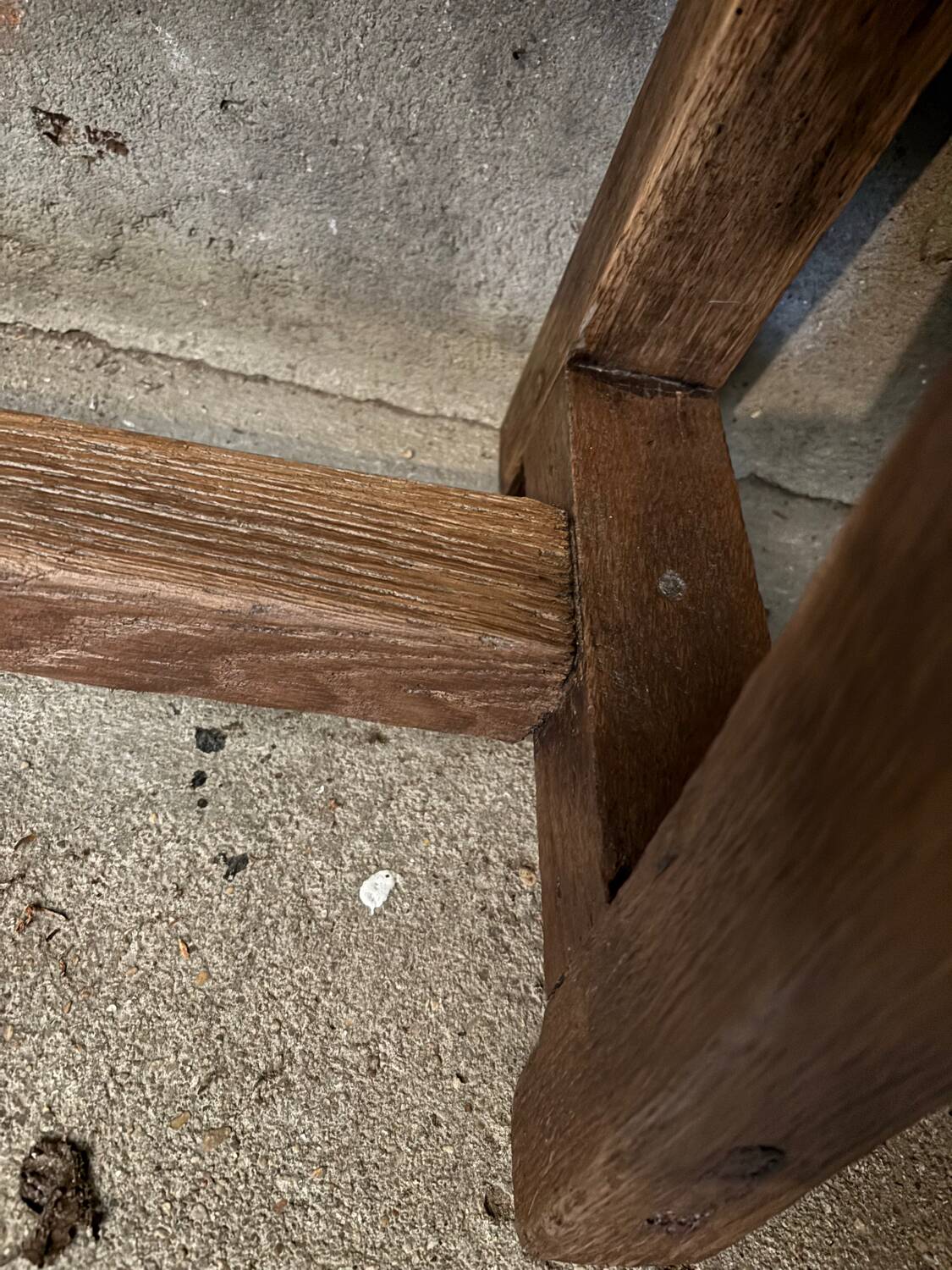 Authentic farm bench