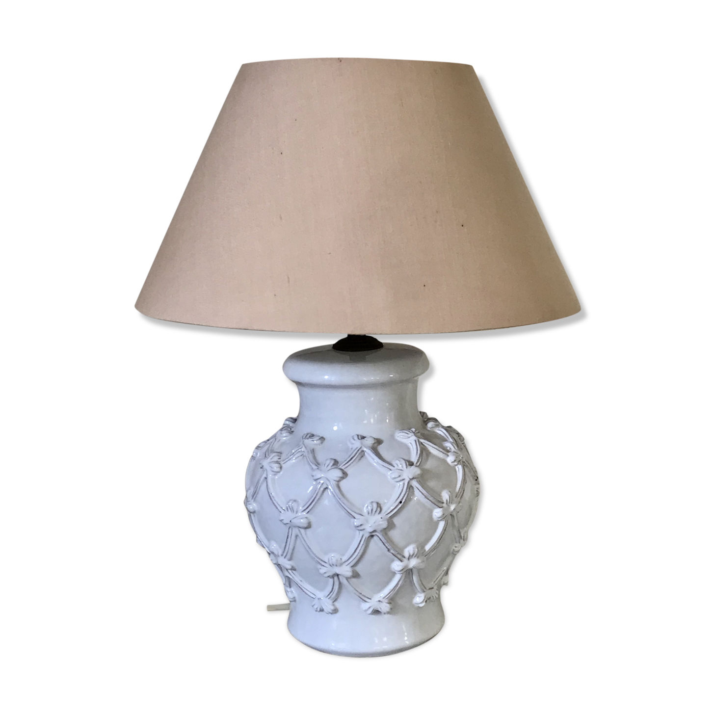 Vintage glazed ceramic lamp
