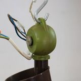 Fog and Morup Mid Century Modern Brass Pendant Lamp, Danish 1960s Brown XL