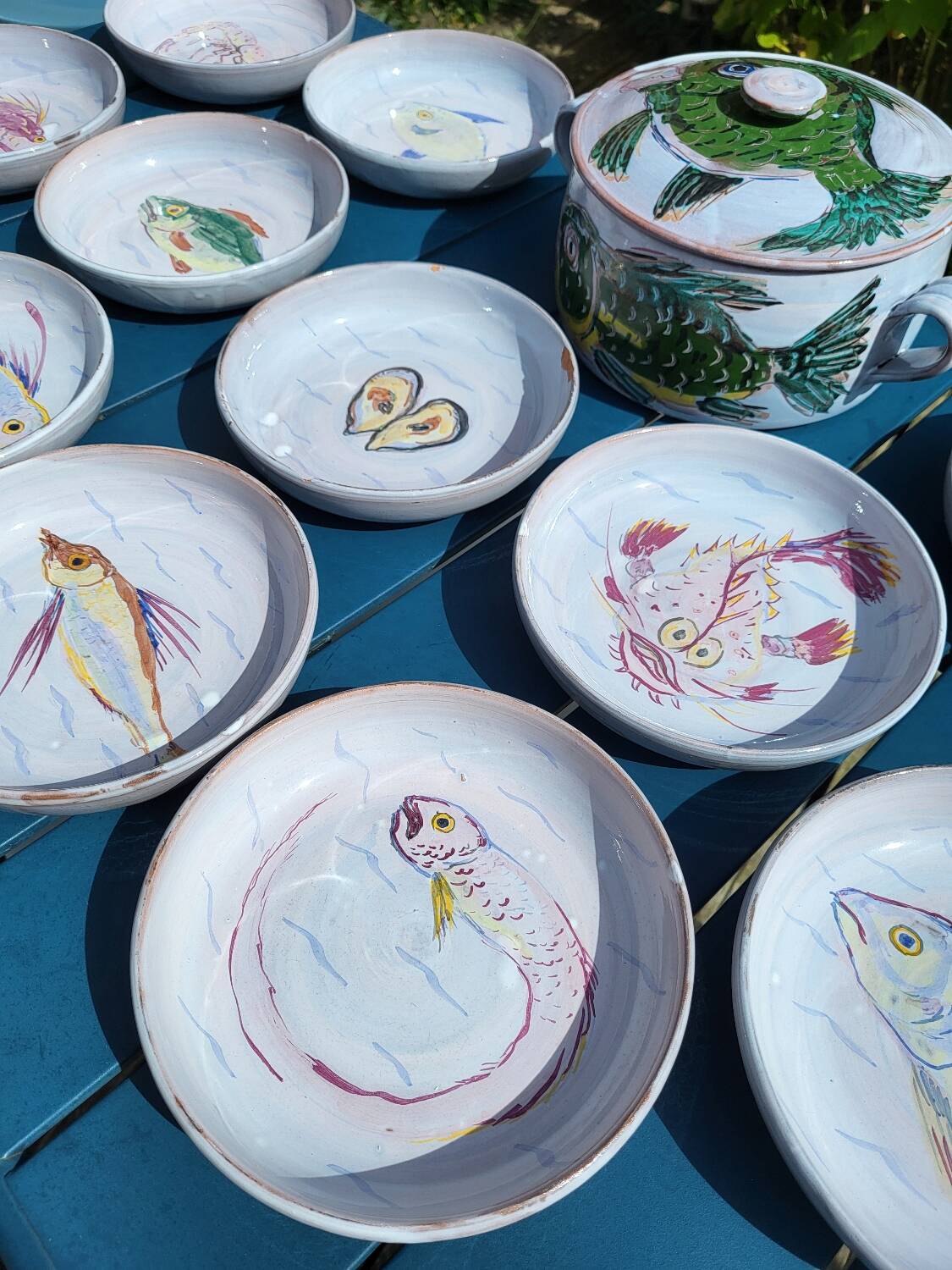 Series of 13 pieces signed Séguéla 1977