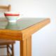Bistro table and its two 1950s chairs
