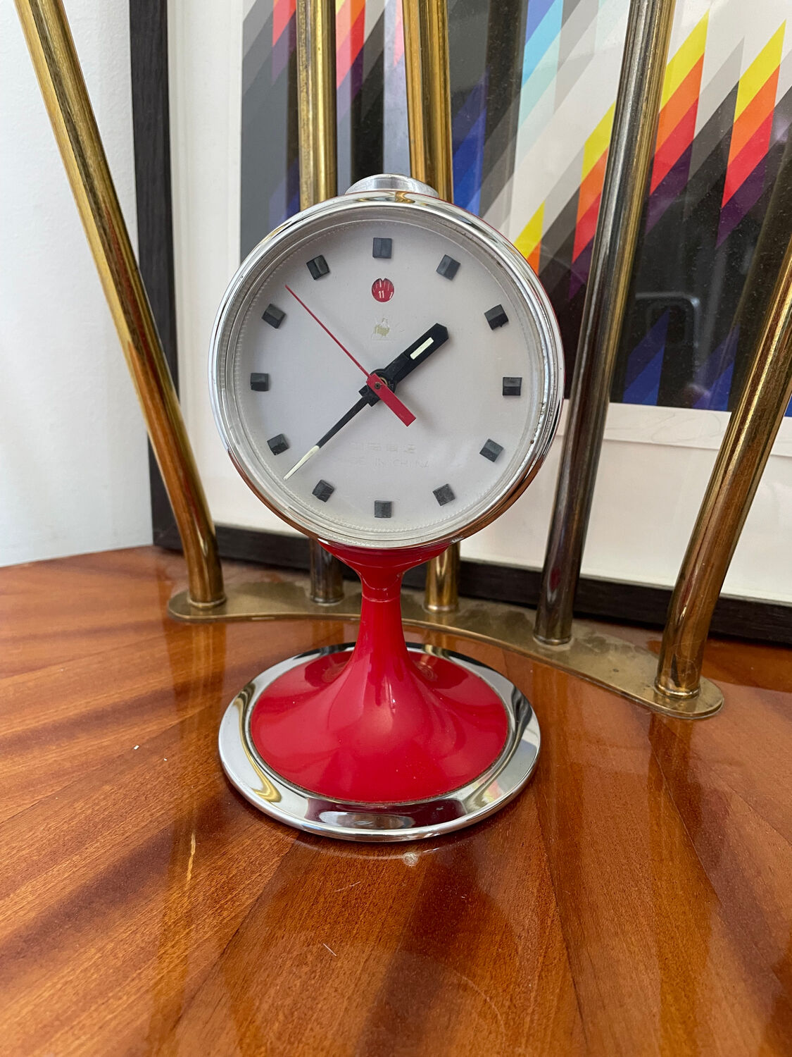 Alarm clock foot tulip 70' Space age