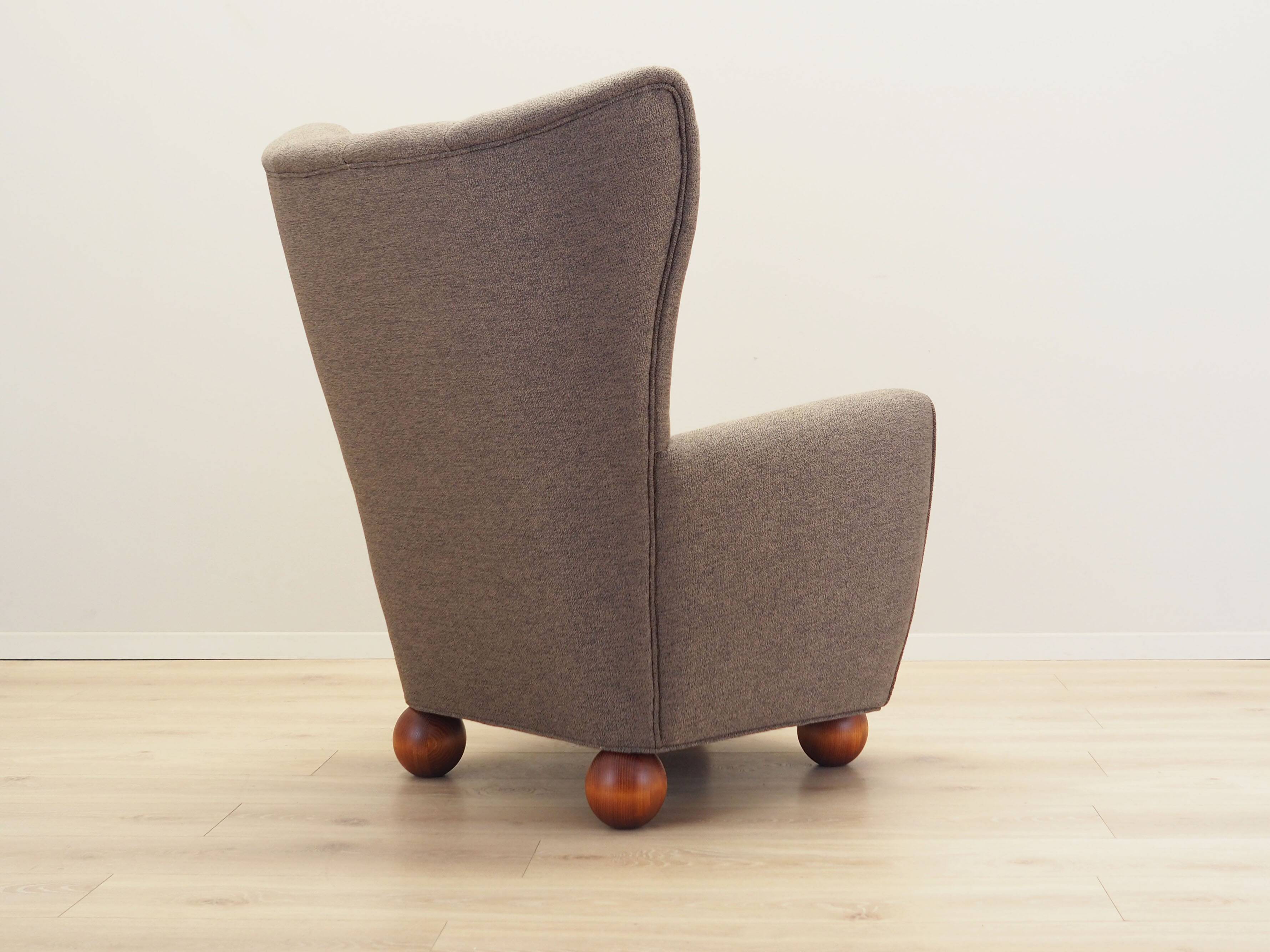 Fauteuil lounge, design scandinave, production : Danemark