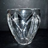 Baccarat vase art déco en cristal taillé fleurs 1933 modèle f3055