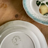 Set of 6 Clairefontaine Graves pear slip plates
