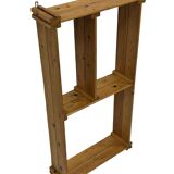 Vintage Wall shelf rack Pinewood wood 70s design