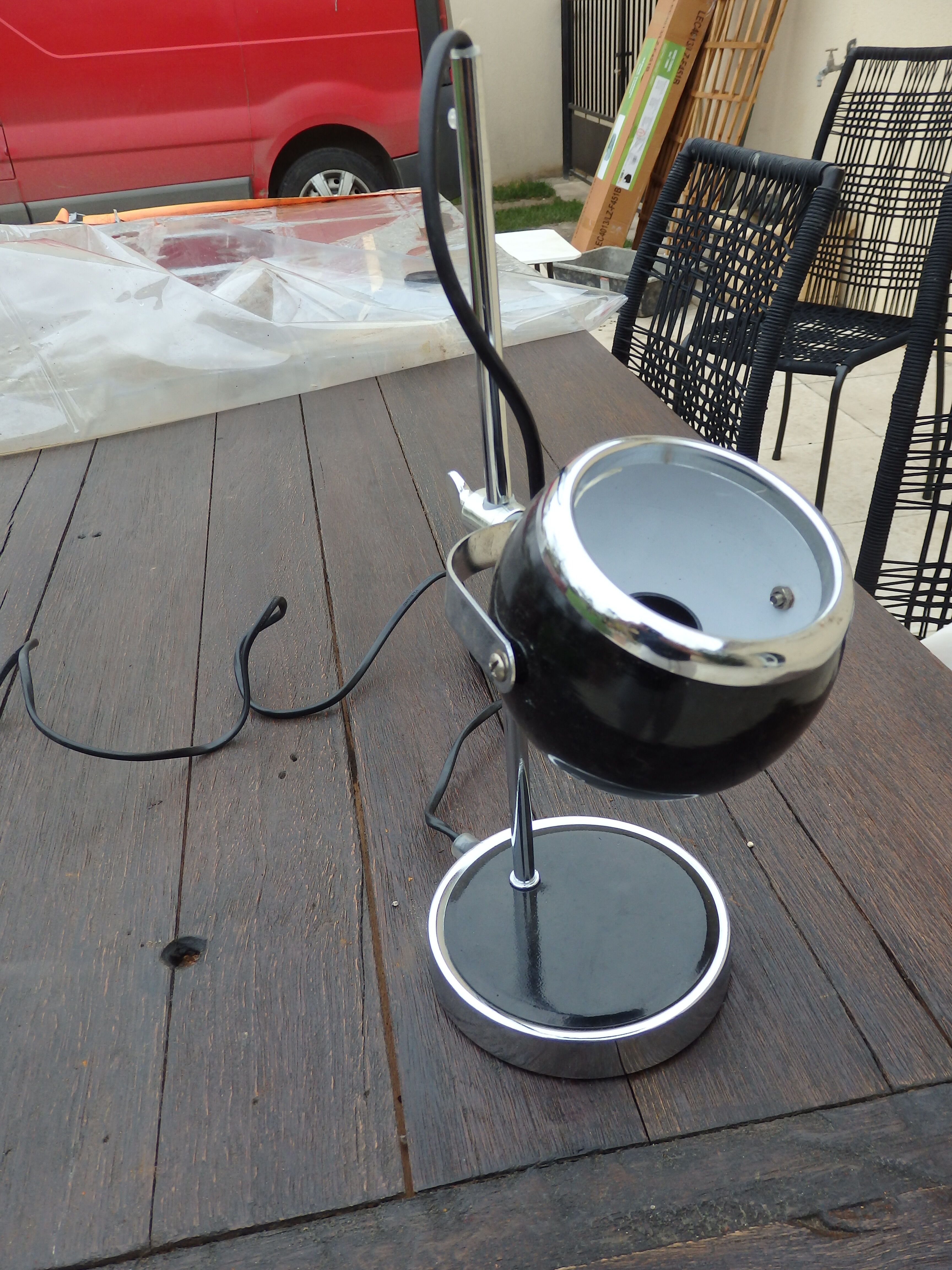 Desk lamp bedside vintage eyeball year 70/80
