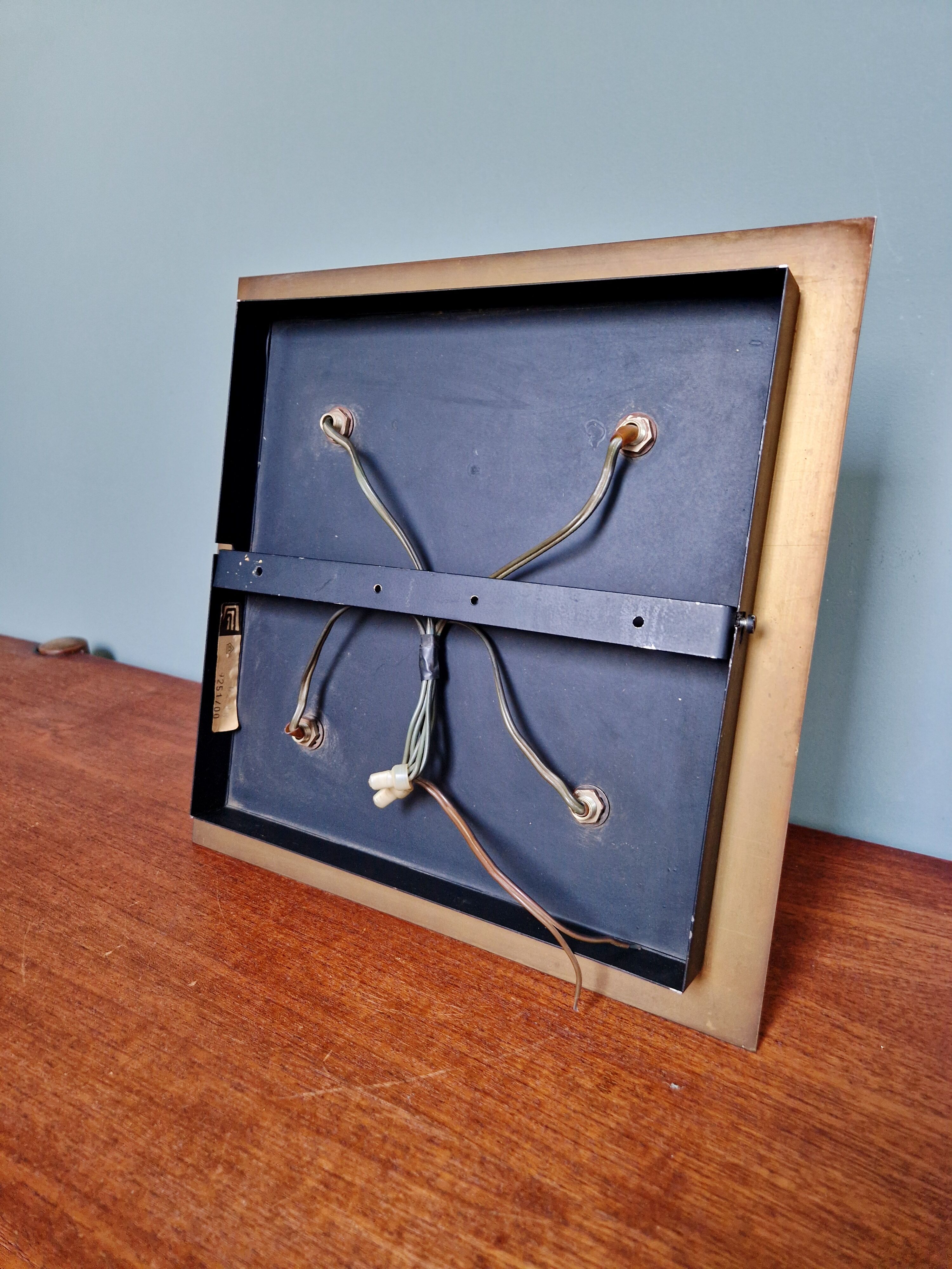 Space Age Wall Light/Ceiling Light in brass, Cosack Leuchten, 1970