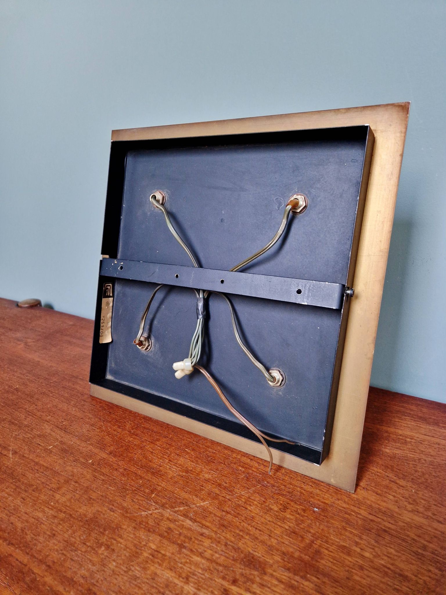 Space Age Wall Light/Ceiling Light in brass, Cosack Leuchten, 1970
