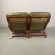 Supercomfy Scandinavian Rybo Rykken Olivegreen Leather 2-Seater Ry-Wing