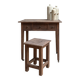 Small antique desk on wheels