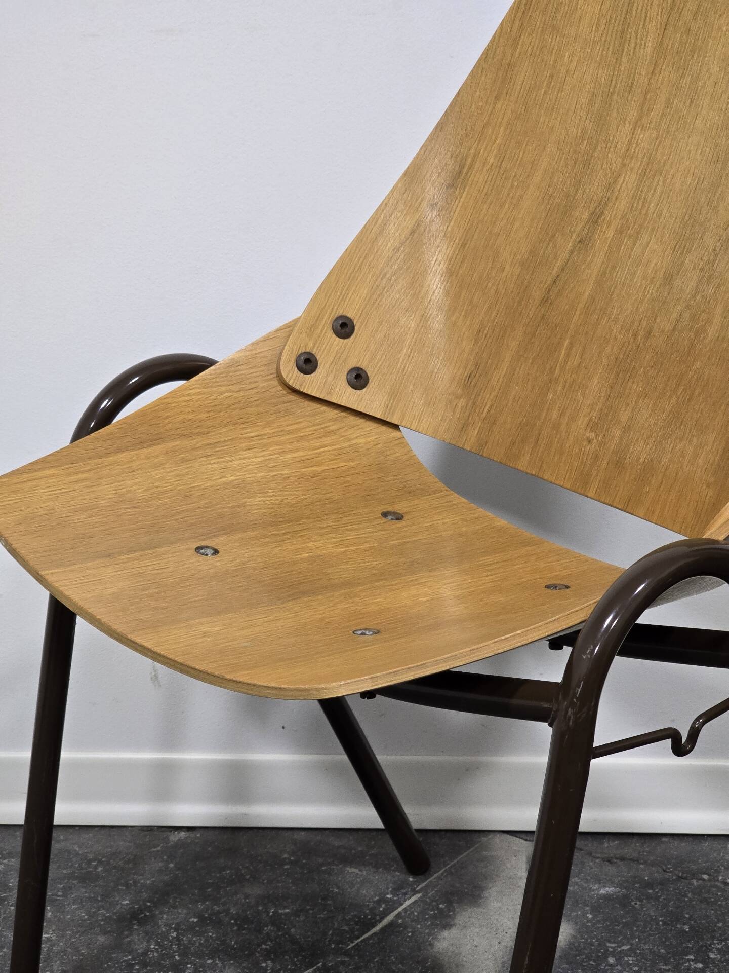 Pair of Lupina Stackable Chairs by Niko Kralj, 1970s Vintage Yugoslavi