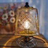 Amber yellow table lamp