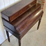 Louis Philippe style mahogany stepped desk, 19th century