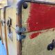 Antique wooden travel trunk