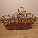 Couffin en osier vintage