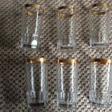 Series of 6 vintage glasses