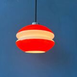 Peill & Putzler vintage orange glass pendant lamp
