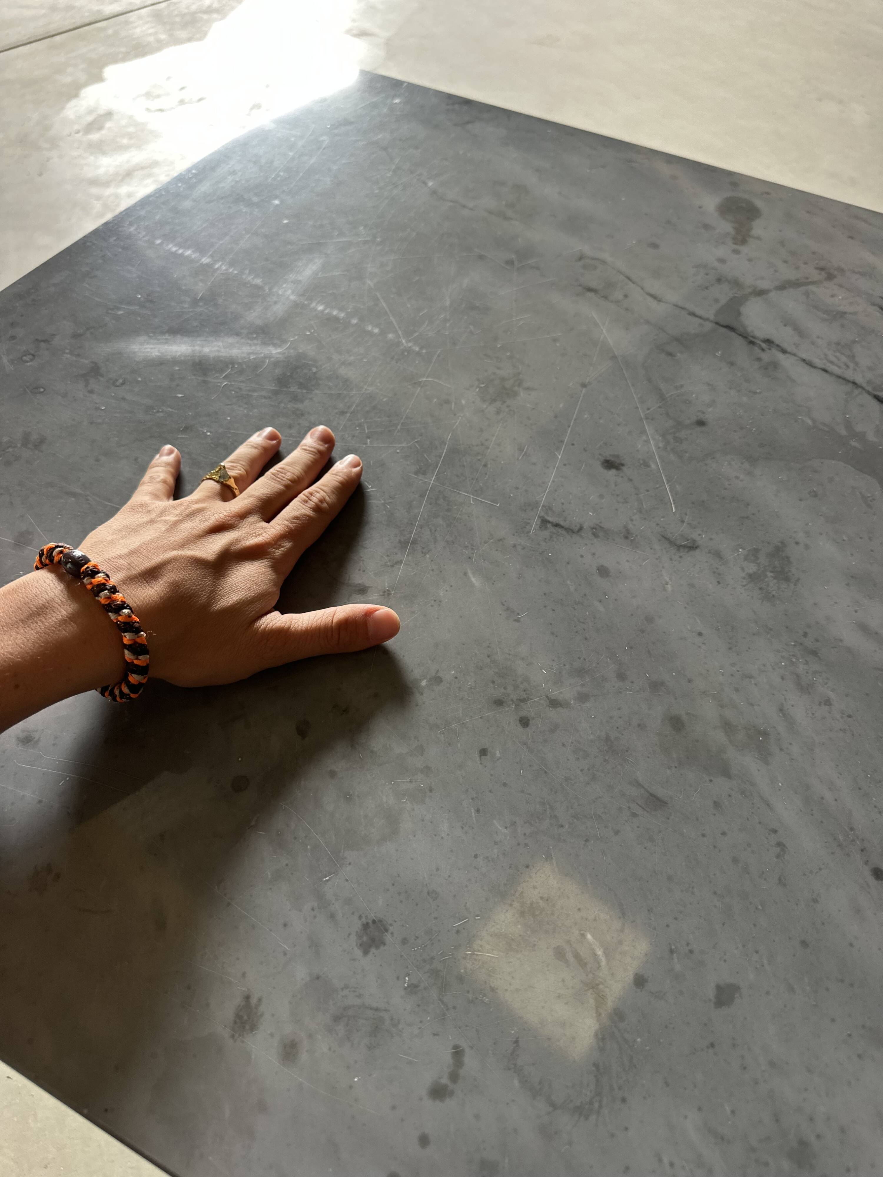 Grey marble coffee table