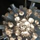 Italian design chandelier 70s
