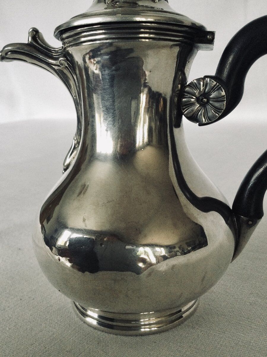 Small silver teapot
