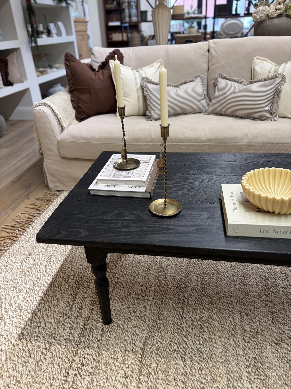 Black elm coffee table