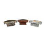 3 cast iron planters 1900: Charleville - Mézières