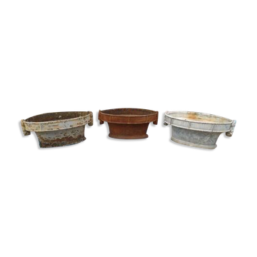 3 cast iron planters 1900: Charleville - Mézières