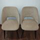 Beige vintage shaggy chairs