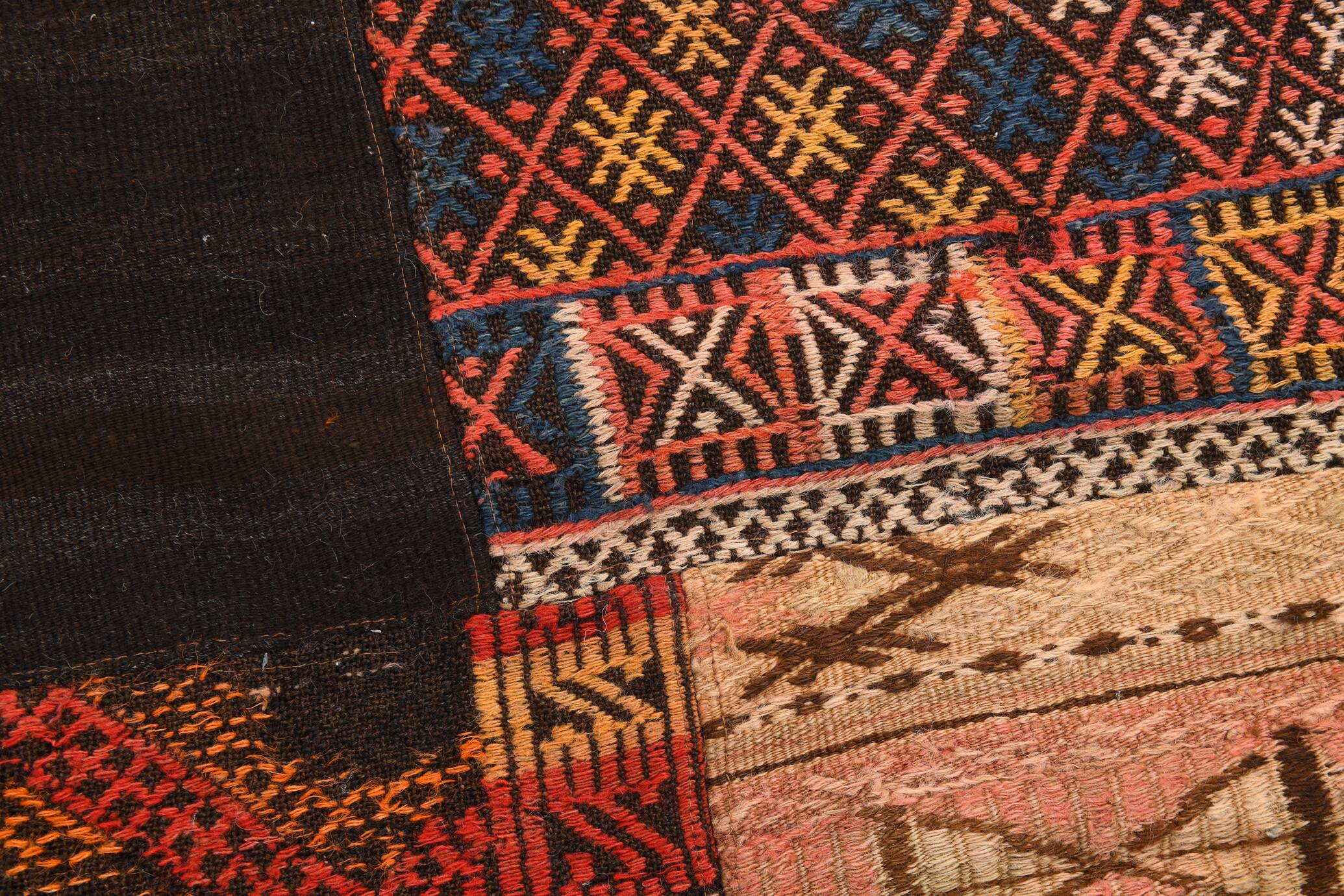 7x10 Multicolor Traditional Handmade Kilim Rug, 202x304Cm