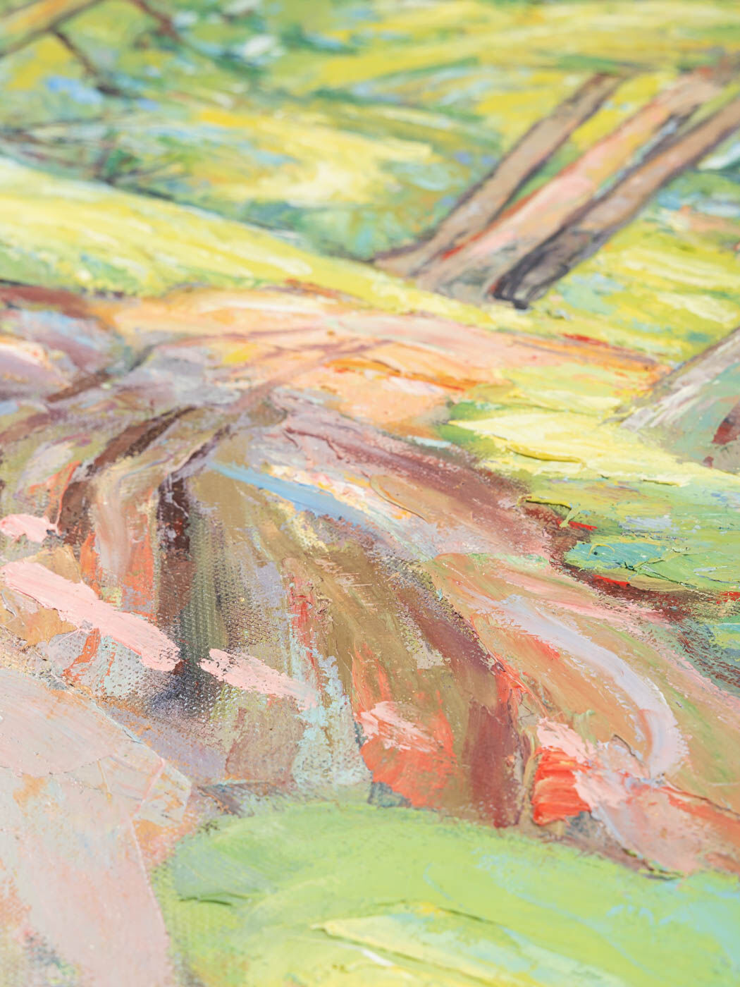 Woodland Walk, Oil on Plate, 124 x 95 cm